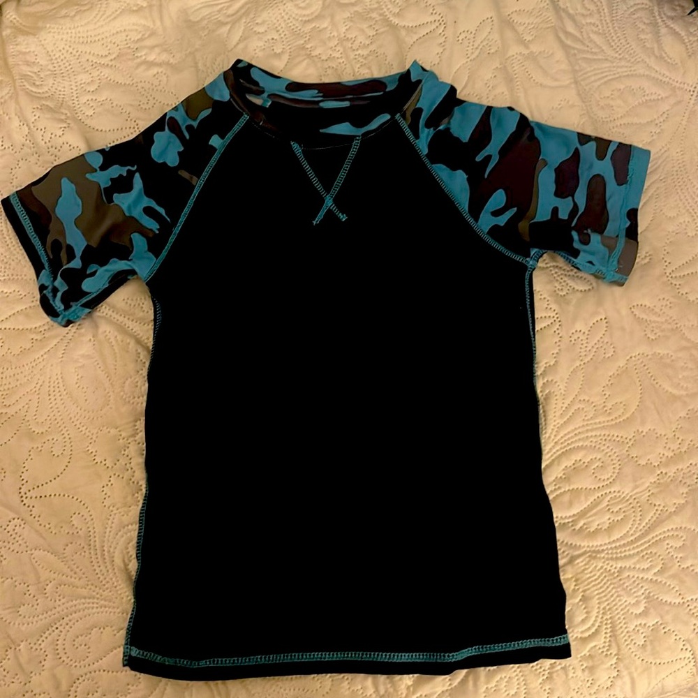 Adorable little boys swim shirt
